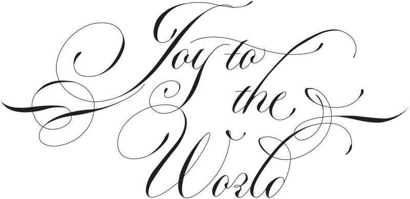 Spellbinders BP-181 Copperplate Joy to The World Press Plate from The Copperplate Holiday Sentiments Collection by Paul Antonio - Image 4